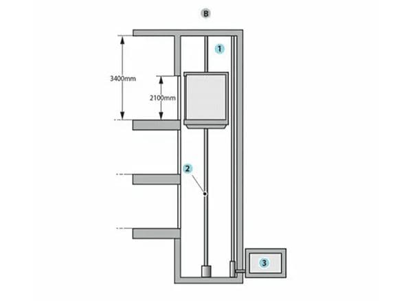 Conventional hydraulic lift