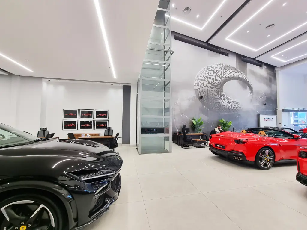 kalea kosmos luxury car showroom dubai 1